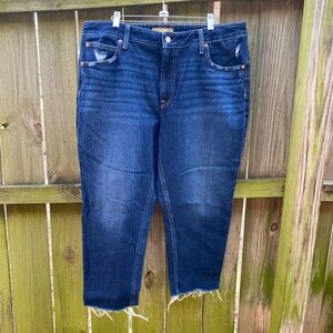 Maurice’s 14W Cropped Ankle/Capri Women's Dark Denim Blue Jeans